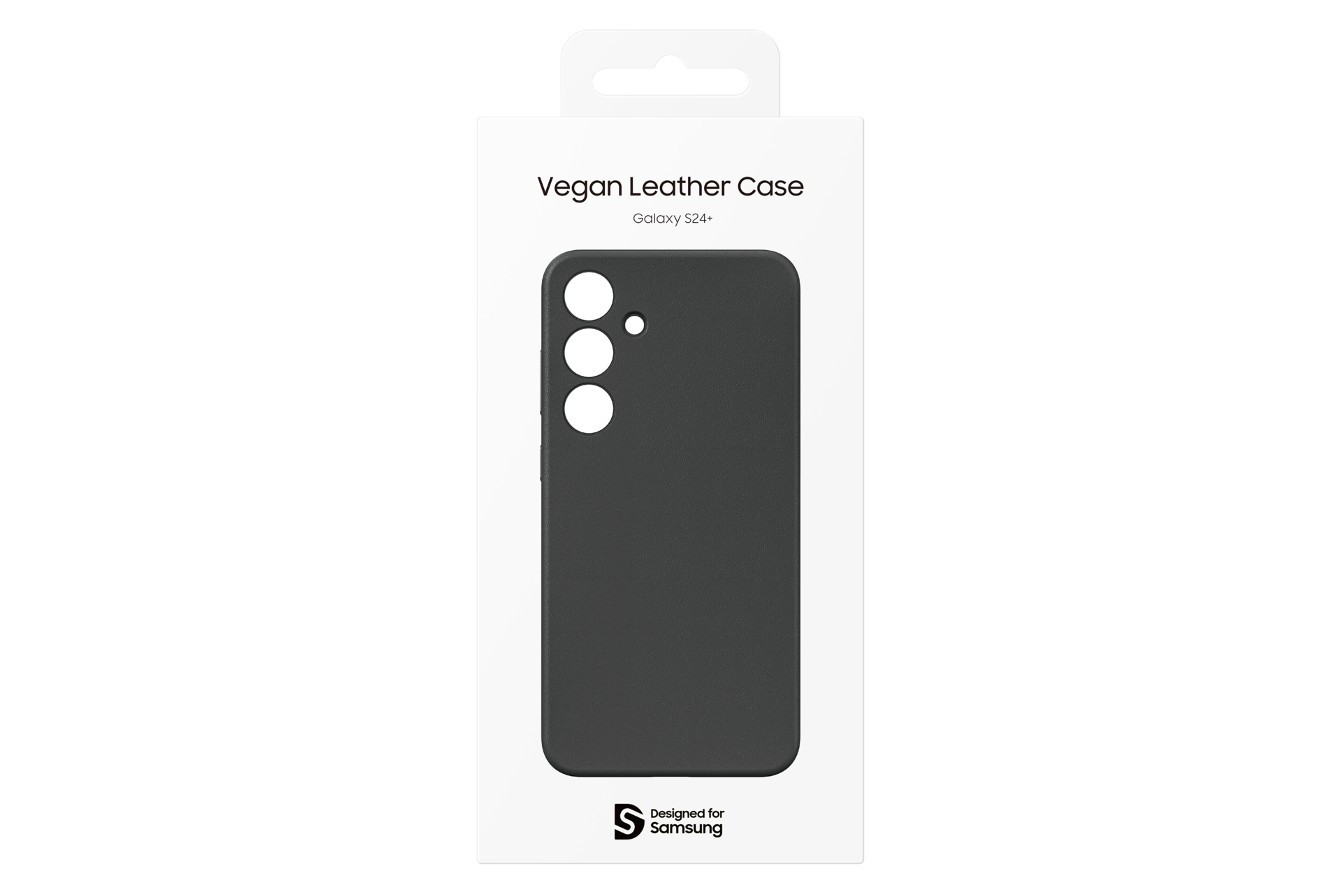 Galaxy S24+ Vegan Leather Case Package Black 