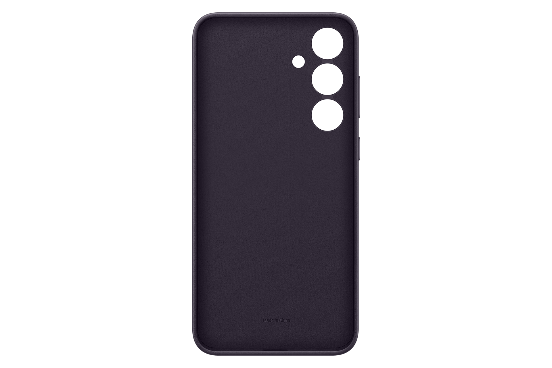 Galaxy S24+ Vegan Leather Case Back Dark Violet 
