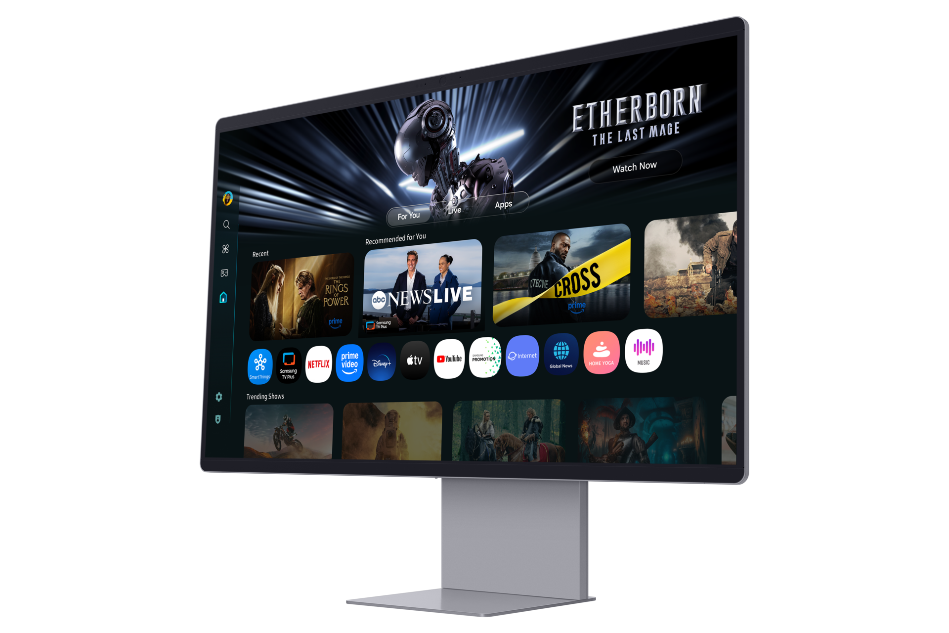 32" Smart Monitor M9 M90SF 4K OLED Samsung Vision AI R-Perspective Silver 