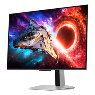27/32 Inch Odyssey OLED G8 G80SH 4K 240Hz Gaming Monitor R-perspective Silver 