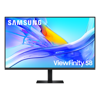 37" ViewFinity S8 S80UD UHD Monitor Front2 Black 