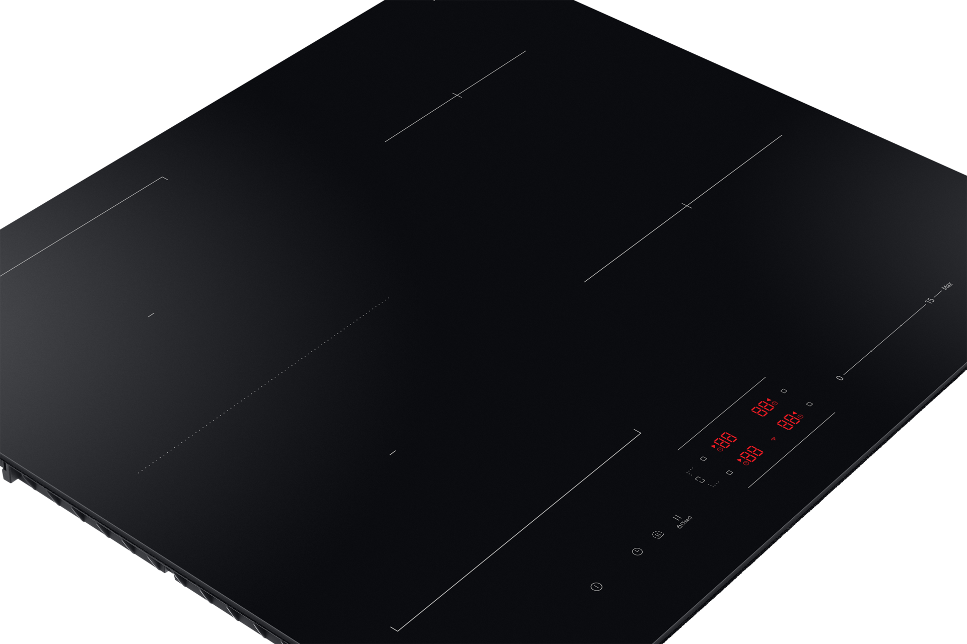 NZ8500BM 5-2 Oven Cooktop with Flex Zone and Wi-Fi Connectivity Detail1 Black 