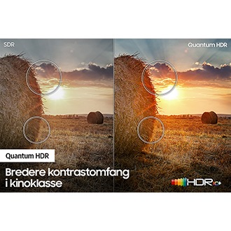 QLED TV Q60A viser SDR og Quantum HDR for å sammenligne de små detaljene