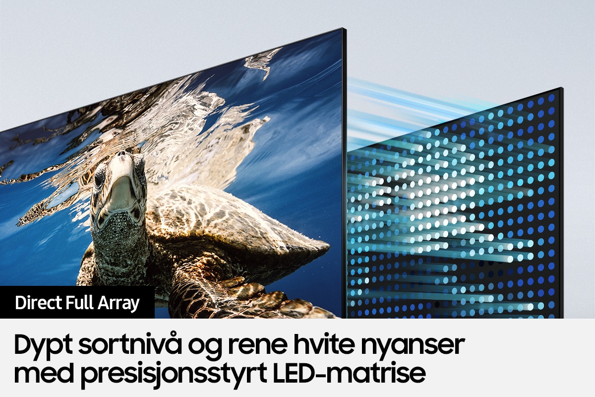 QLED TV Q80A med Direct Full Arrary fremhever kontrasten i bildet