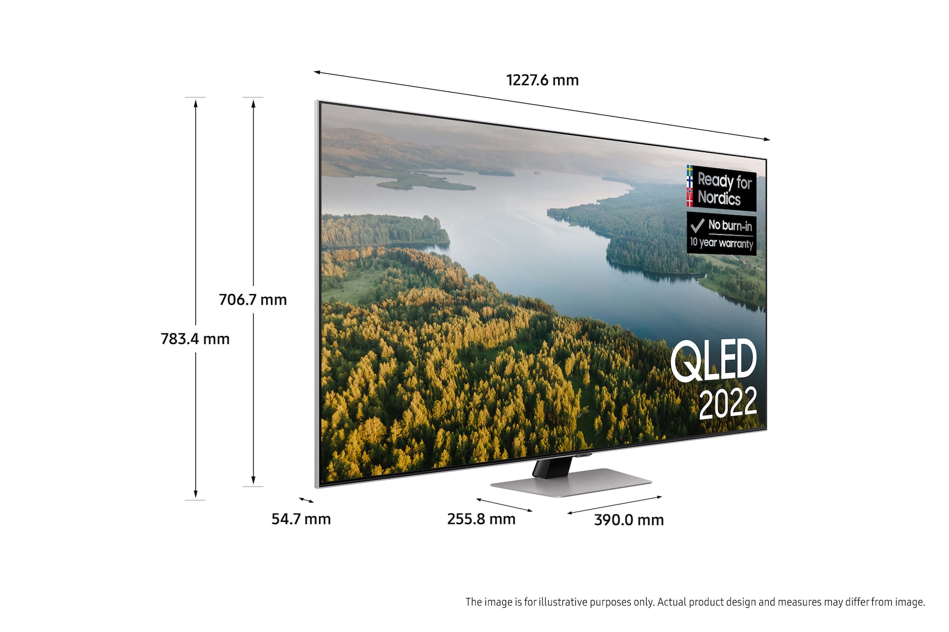 55" dimensions
