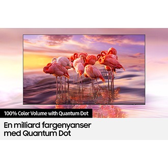Samsung QLED Q60A viser et tydelig bilde med 100 % fargevolum