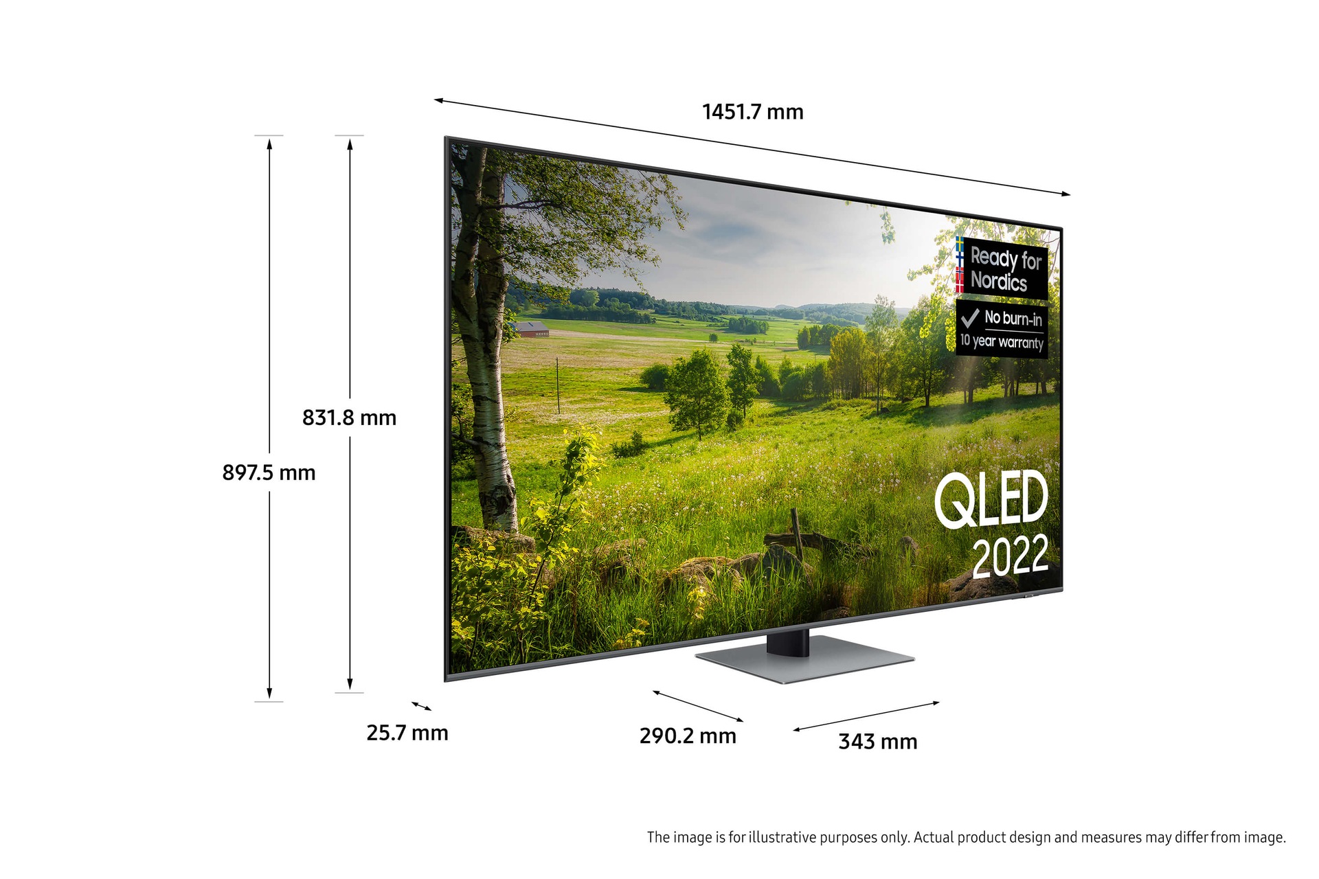 65" dimensions
