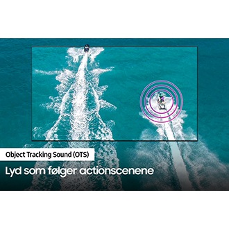 QLED TV Q80A følger lyden av båten med Object Tracking Sound