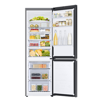 Kjøle- og fryseskap AI Energy Mode 185 cm Front-Open-With-Food Black 