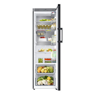 Bespoke Kjøleskap med Metal Cooling 186 cm Front-Open-With-Food Clean Black 
