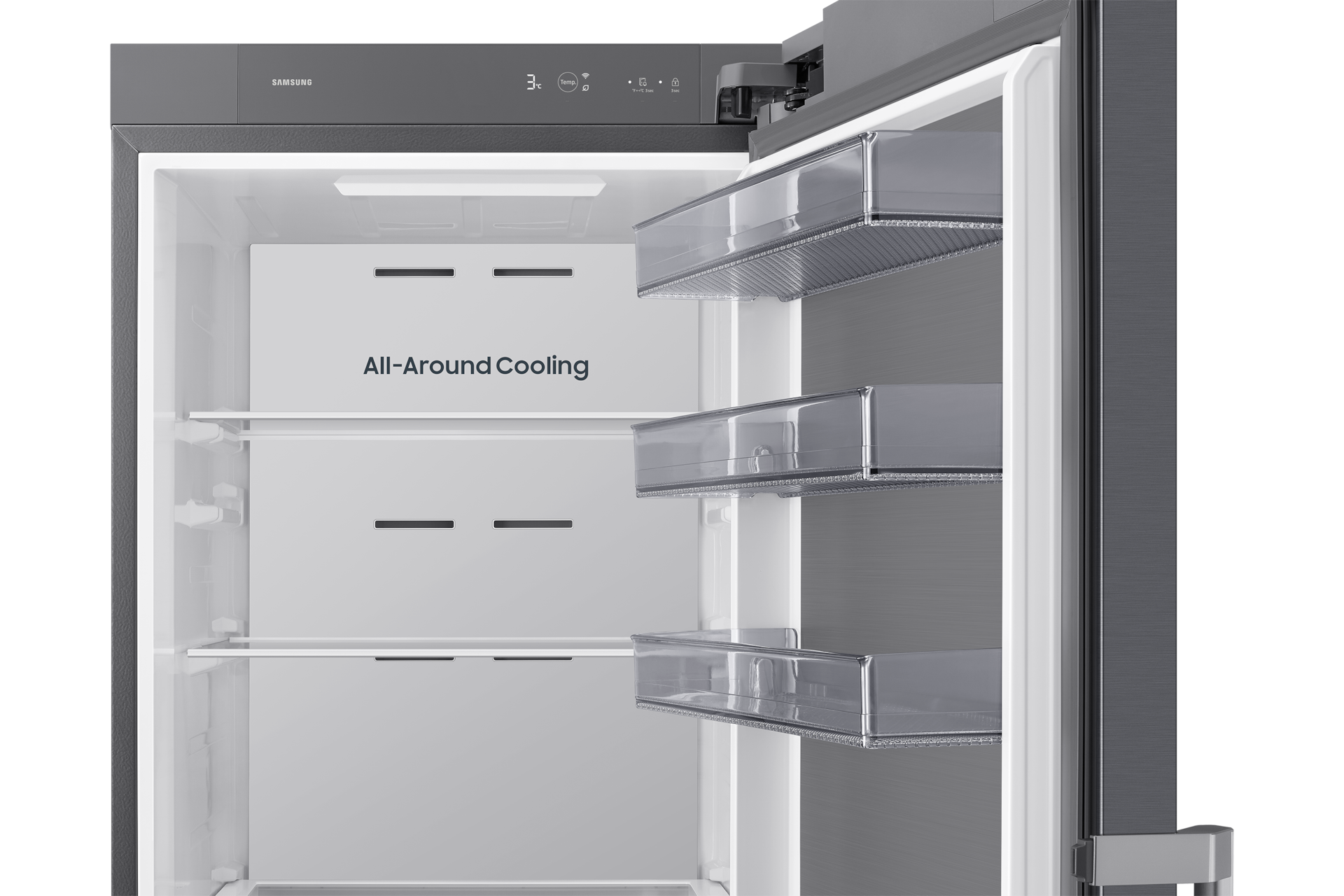 Kjøleskap One Door Auto Open Door 186cm Detail-White-Duct Silver 