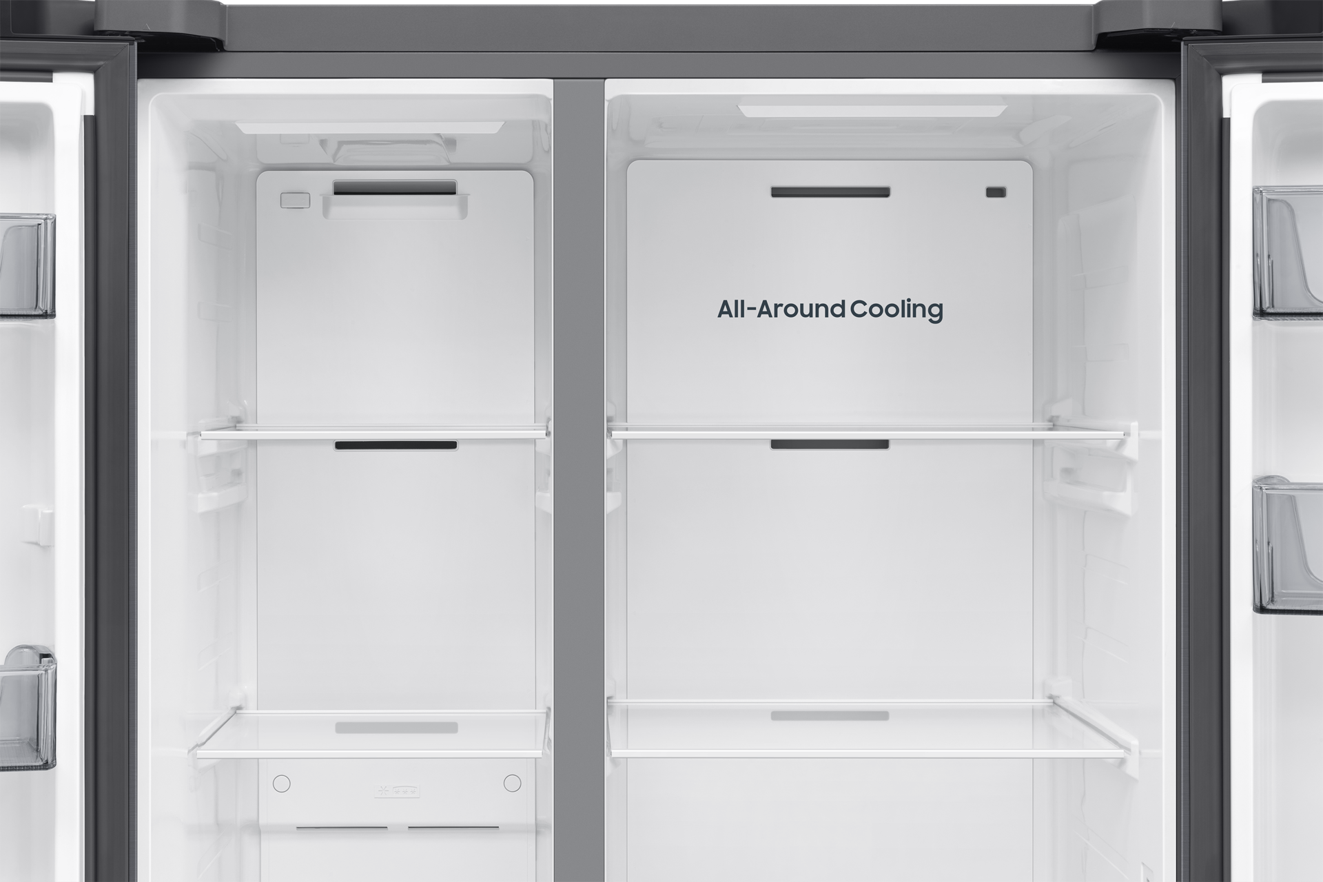 Kjøleskap og fryser Side‑by‑Side AI Energy Mode 178 cm Detail-All-Around-Cooling Silver 