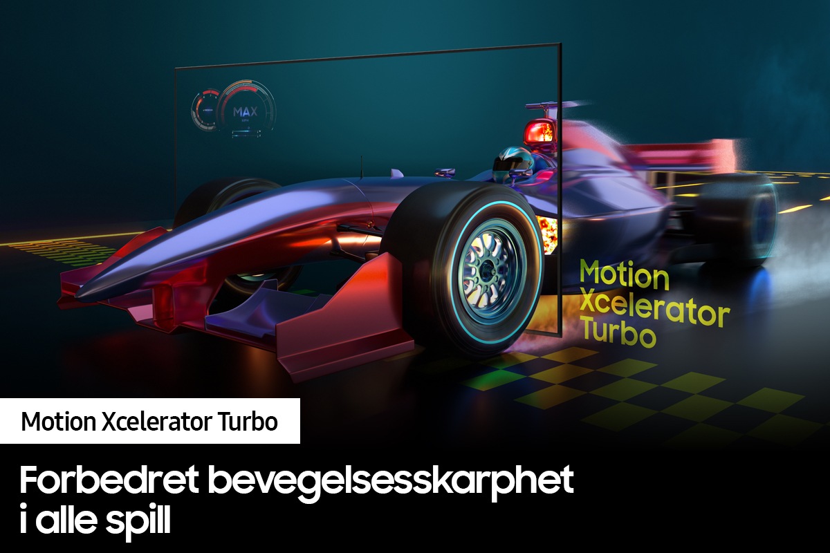 Crystal UHD TV AU9000 viser tydelige bevegelser med Motion Xcelerator Turbo
