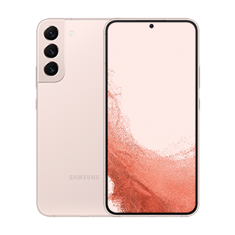Buy Samsung Galaxy S22+ 5G Smartphone for Business in Pink Gold 128GB - Front  Back