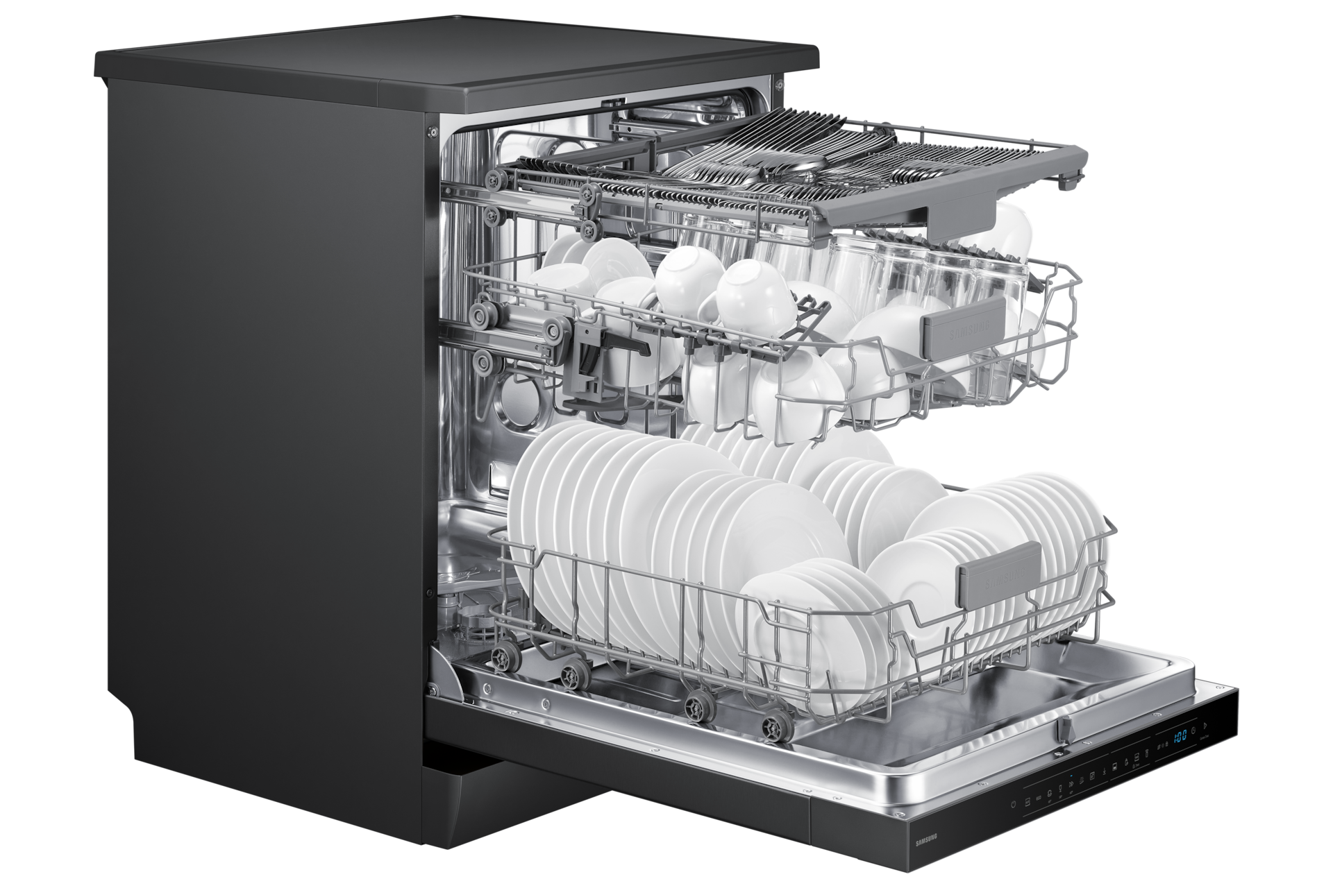 Freestanding Dishwasher AutoRelease 14 Place Setting Dynamic1 Black 