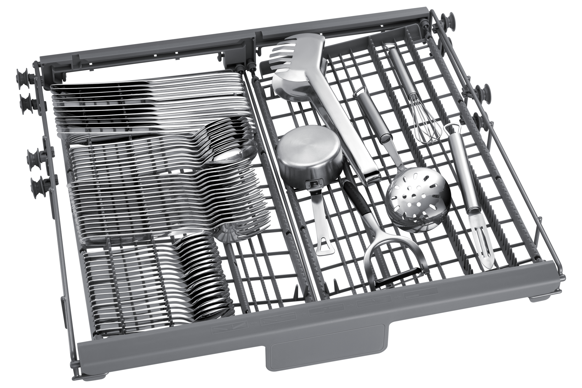 Freestanding Dishwasher AutoRelease 14 Place Setting Detail2 Black 