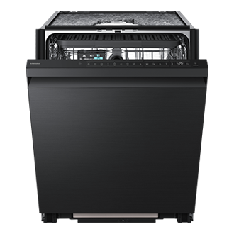 Bespoke AI Freestanding Dishwasher AutoRelease 15 Place Setting Front-Open Black 