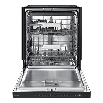 Bespoke AI Freestanding Dishwasher AutoRelease 15 Place Setting Front-Open2 Black 
