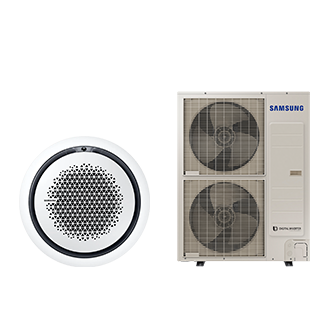 12kW 360 Round Cassette Set White