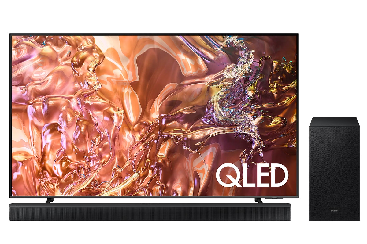 Buy latest 65 inch QE1D QLED 4K Tizen OS Smart TV & B-series Soundbar HW-B750D + 5.1ch Sub Woofer in Samsung NZ