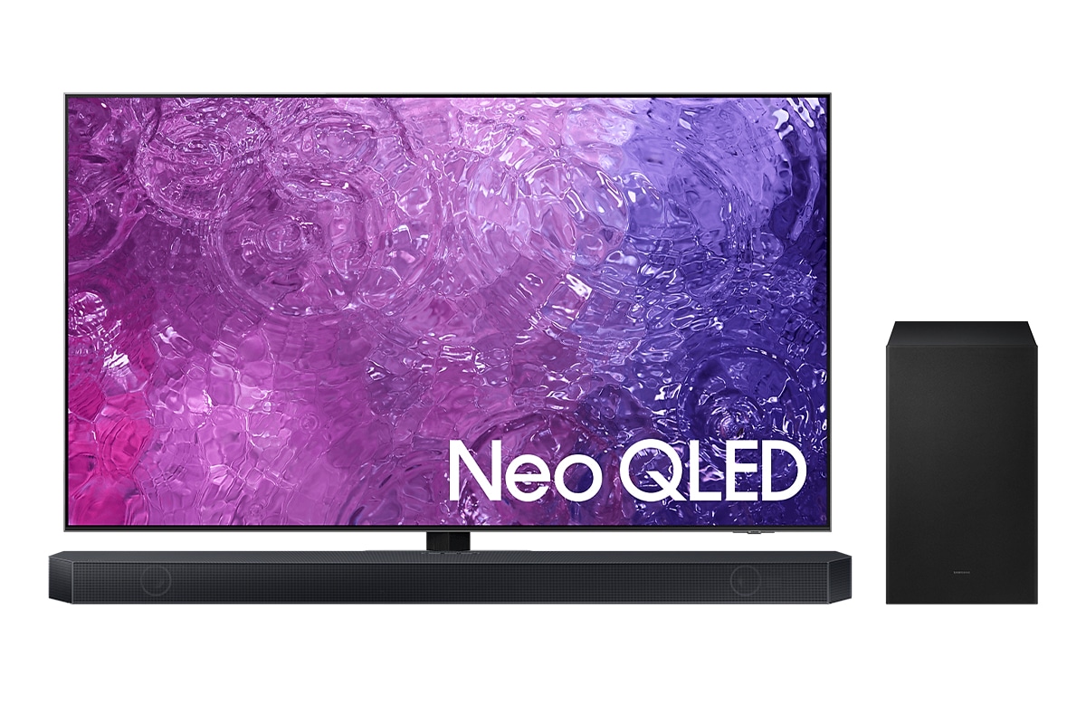 SAMSUNG 65-Inch Class Neo QLED 4K QN90C Series Quantum HDR+, Dolby Atmos,  Object Tracking Sound+, Anti-Glare, Gaming Hub, Q-Symphony, Smart TV with