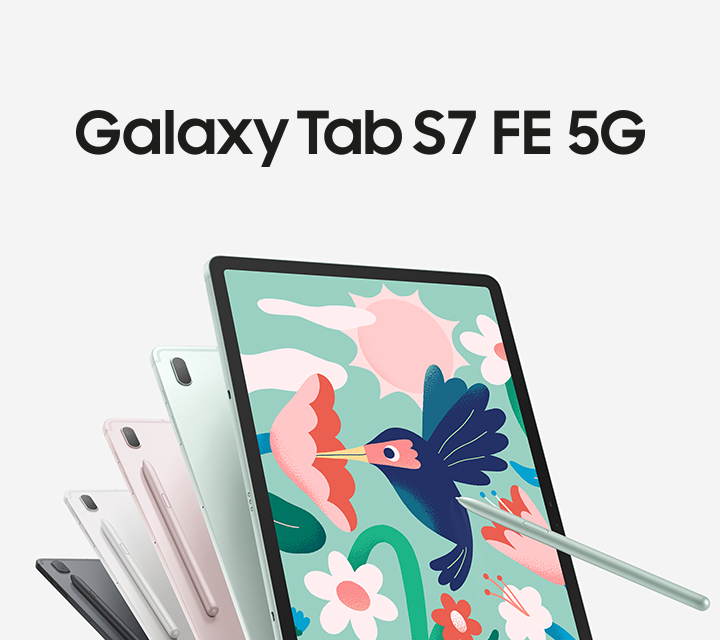 Galaxy Tab S7 FE 5G black 128 GB | Samsung NZ