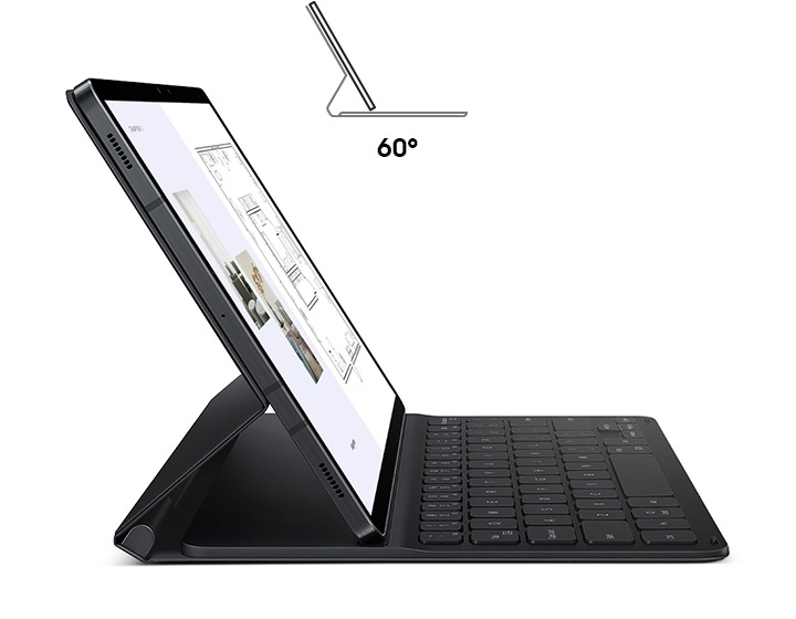 Galaxy Tab S8, Tab S7 Book Cover Keyboard Slim Black | Samsung NZ