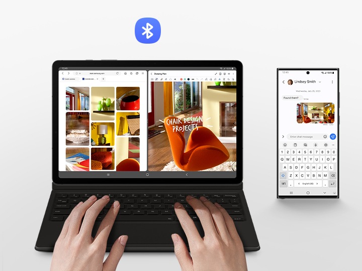 Galaxy Tab S9 Book Cover Keyboard — AI Key