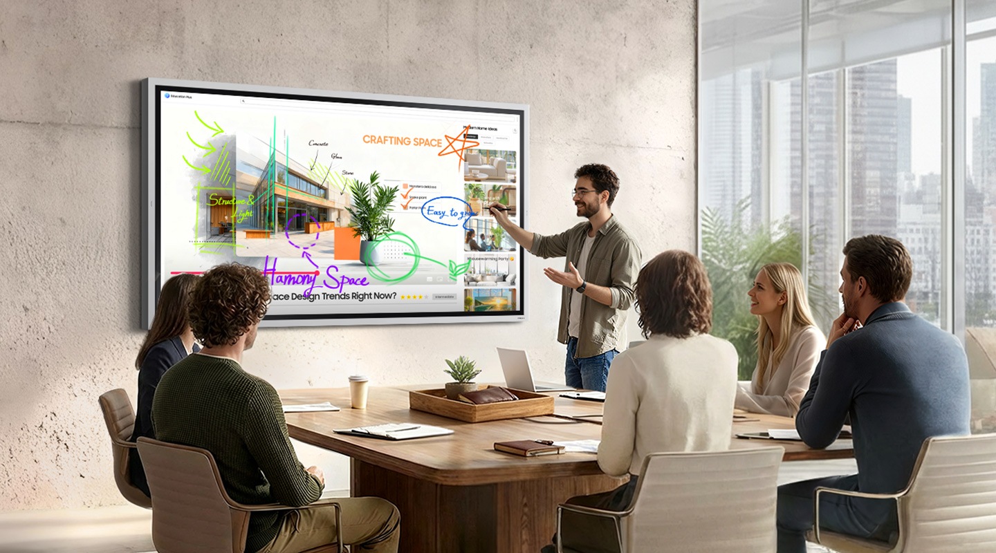 Take notes instantly, anywhere on the screen Samsung The Flip WMFX