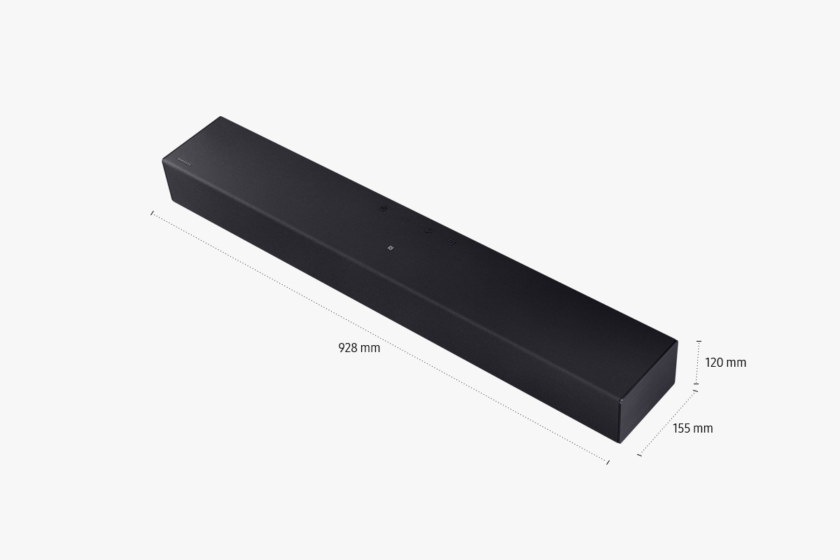 B-series Soundbar HW-B400F 2.0 ch Subwoofer (2025) Black