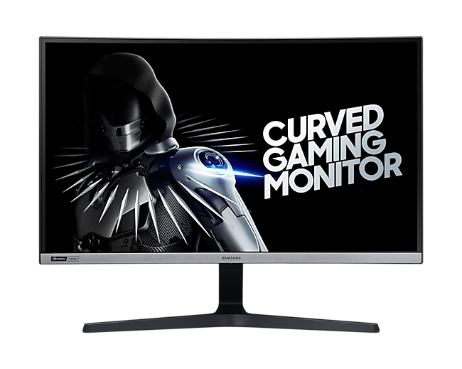Front view of the 27" Curved Gaming monitor with 240Hz Refresh Rate. Buy now at Samsung New Zealand online store.