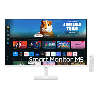 Front view of Samsung 27" Smart Monitor M5 M50D FHD