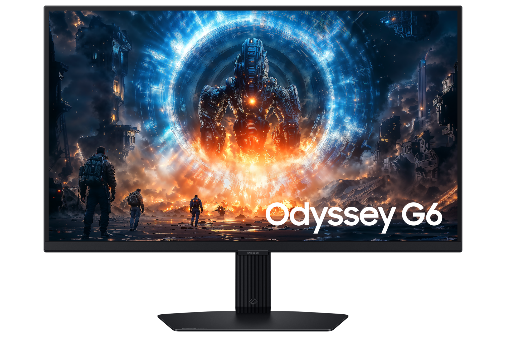 27\" Odyssey G6 G60F QHD 350Hz Gaming Monitor Front Black 