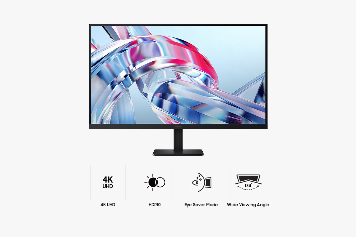 27" ViewFinity S7 S70H 4K Monitor Black