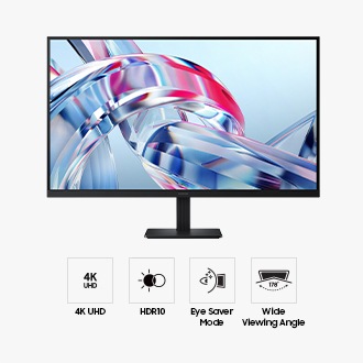 27" ViewFinity S7 S70H 4K Monitor Black