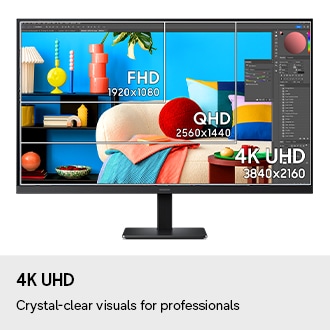 27" ViewFinity S7 S70H 4K Monitor Black