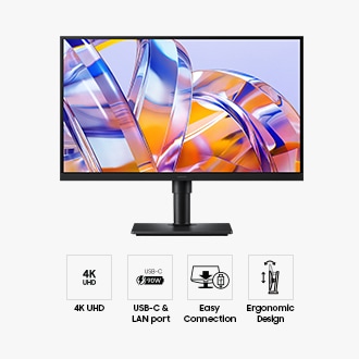 27" ViewFinity S8 S80UH 4K Monitor Black