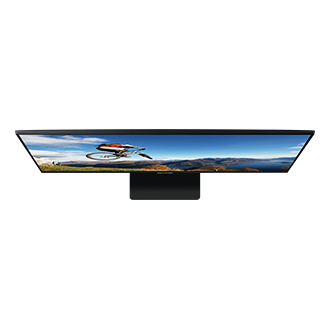 Top down view of the Samsung M7 Monitor 32 inch's slim 716.1 x 517.0 x 193.5 mm dimensions.