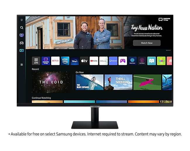 Samsung M5 32 inch monitor, black colour. See Specs, promo, features, price and release date at Samsung Official Store New Zealand now. black Colour flat monitor.