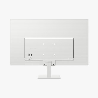 Rear of white 32 inch Samsung Smart Monitor M5.