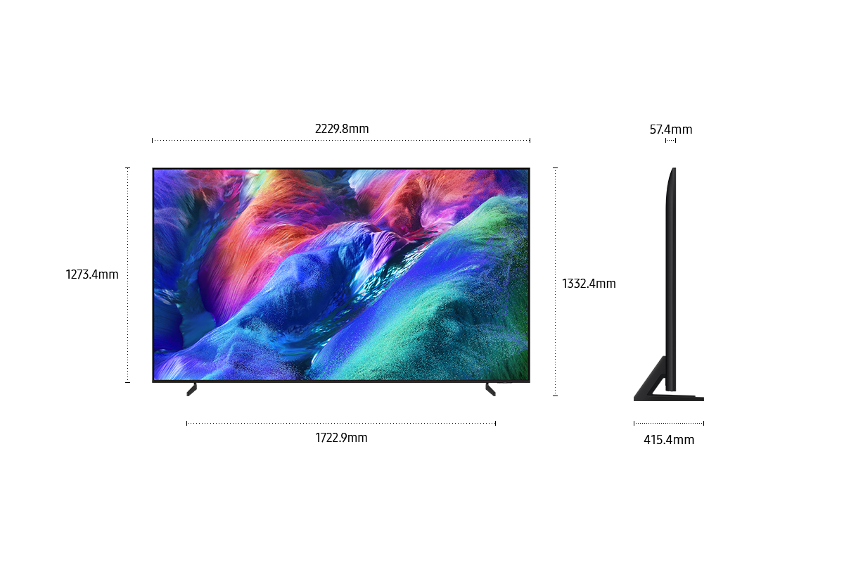 100" Micro RGB R85H 4K Samsung Vision AI Smart TV (2026) Titanium Black