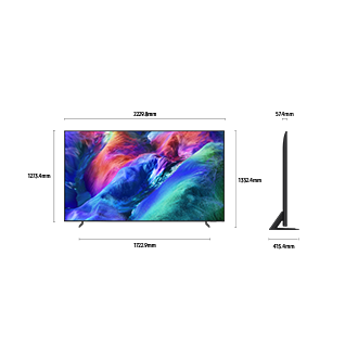 100" Micro RGB R85H 4K Samsung Vision AI Smart TV (2026) Titanium Black