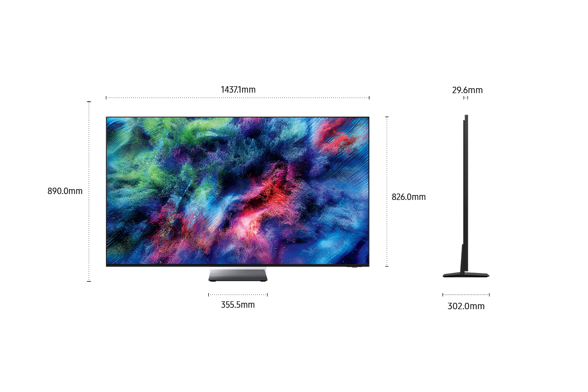 65" Micro RGB R95H 4K Samsung Vision AI Smart TV (2026) Black