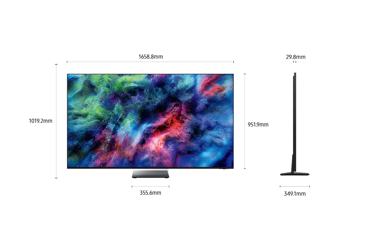 75" Micro RGB R95H 4K Samsung Vision AI Smart TV (2026) Black