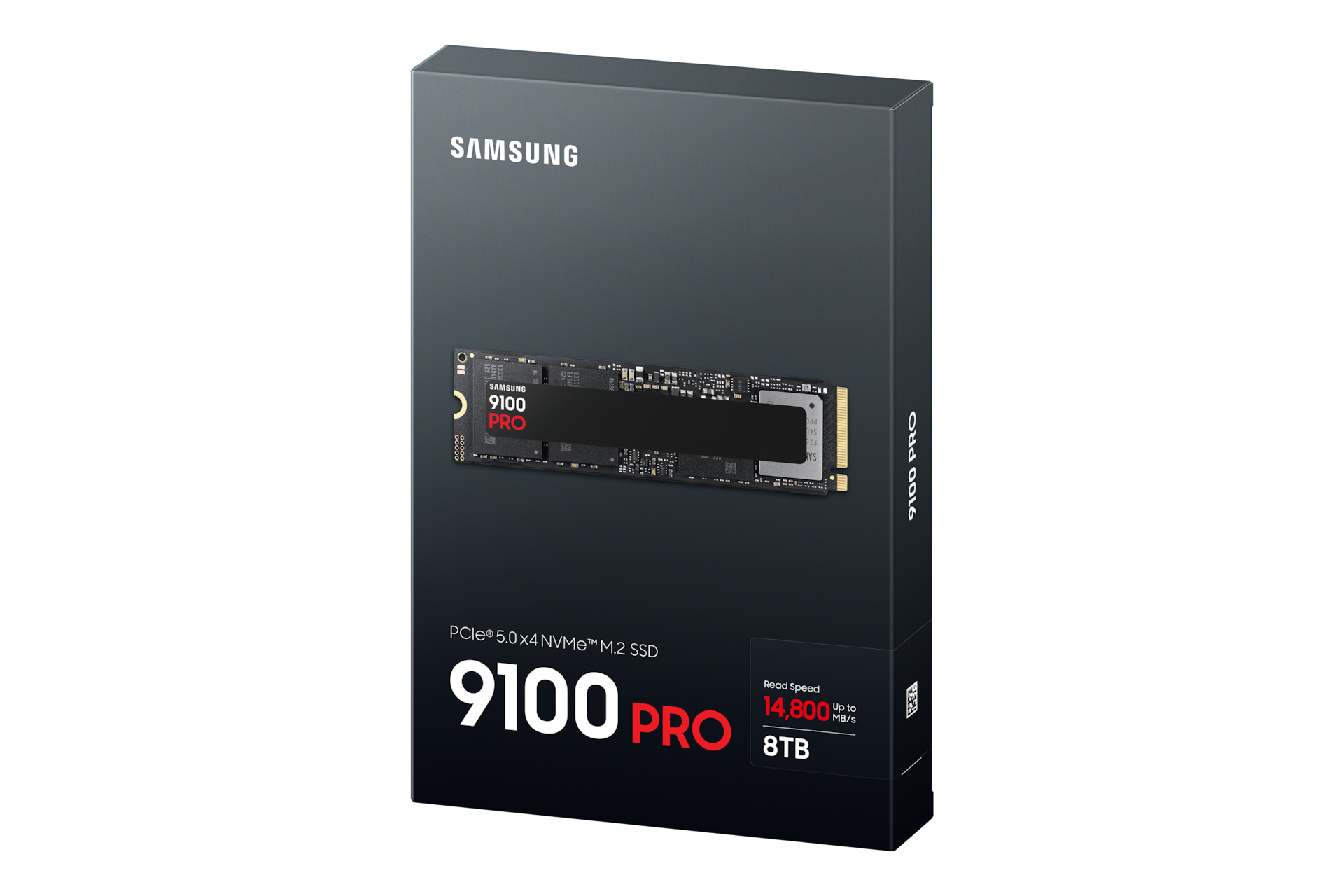 9100 PRO PCIe 5.0 NVMe M.2 SSD PKG-R-Perspective Black 