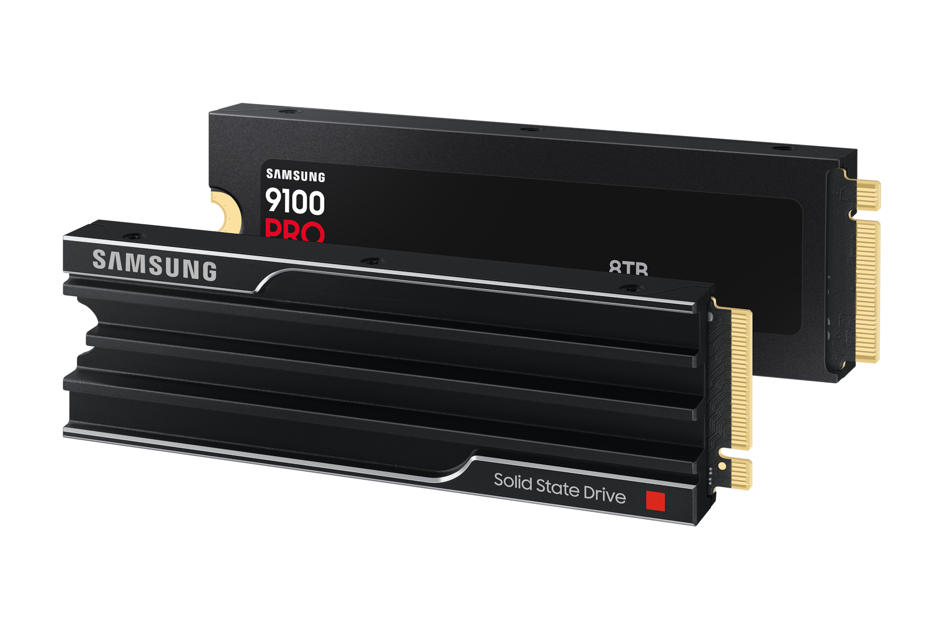 9100 PRO Heatsink PCIe 5.0 NVMe M.2 SSD R-Perspective-Set Black 