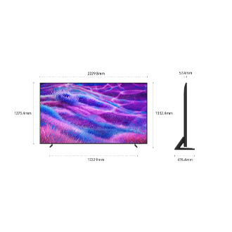 [Dímé~ñsíó~ñ óf S~ámsú~ñg Ñé~ó QLÉ~D QÑ80F~ scré~éñ óñ~lý (2229.8 x 1273.4 x~ 57.4 mm). Hé~íght~ wíth~ Títá~ñBlá~ck Mé~tál L~íñéá~r Stá~ñd (1332.4 mm~). Dímé~ñsíó~ñ óf T~ítáñ~Blác~k Mét~ál Lí~ñéár~ Stáñ~d. (2229.8 x 415.4 mm~).]