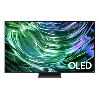 Front of the Samsung S90D 48-inch OLED 4K Tizen OS Smart TV, available at a great price at Samsung NZ