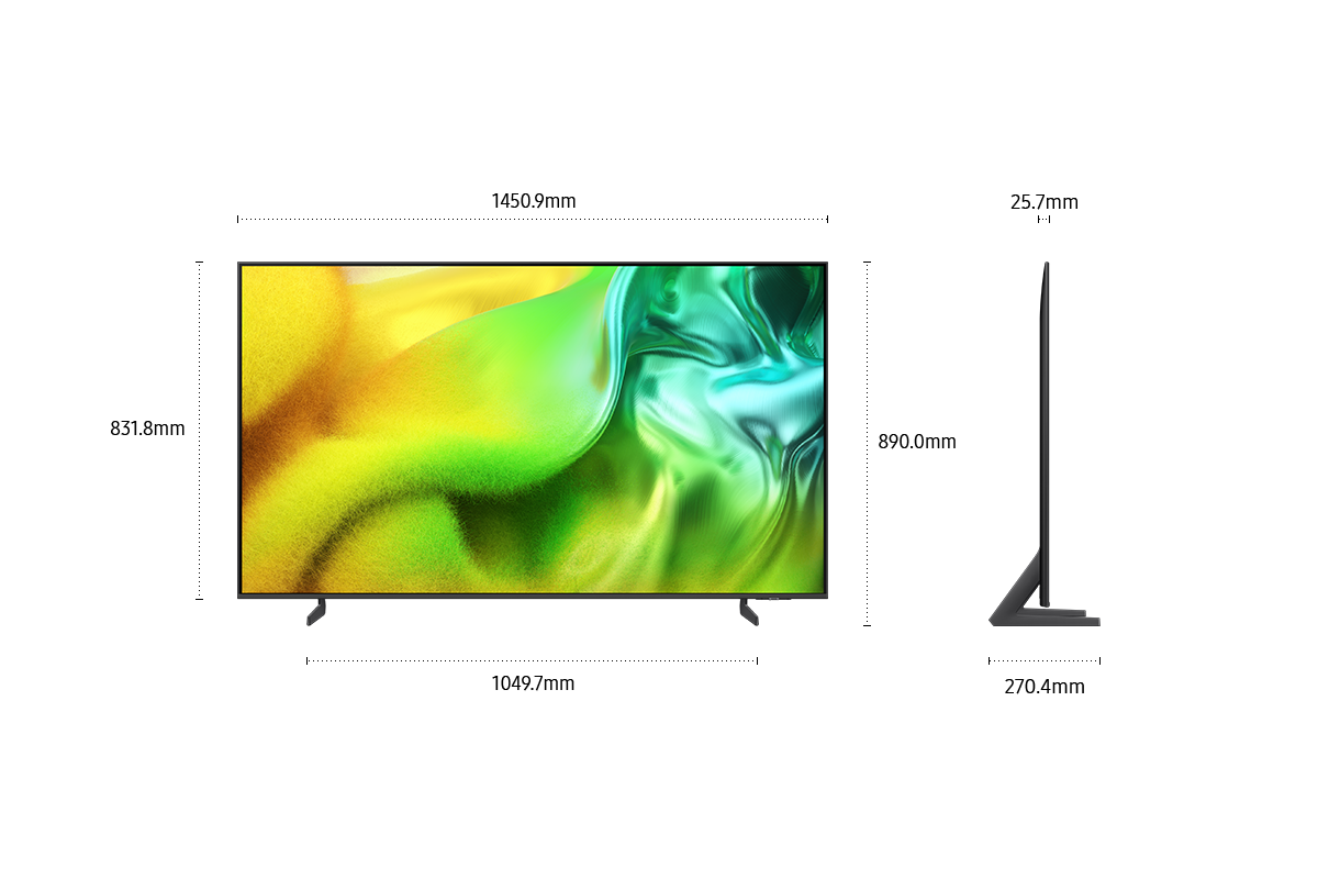 65" Neo QLED QN1EH 4K Samsung Vision AI Smart TV (2026) Titanium Gray