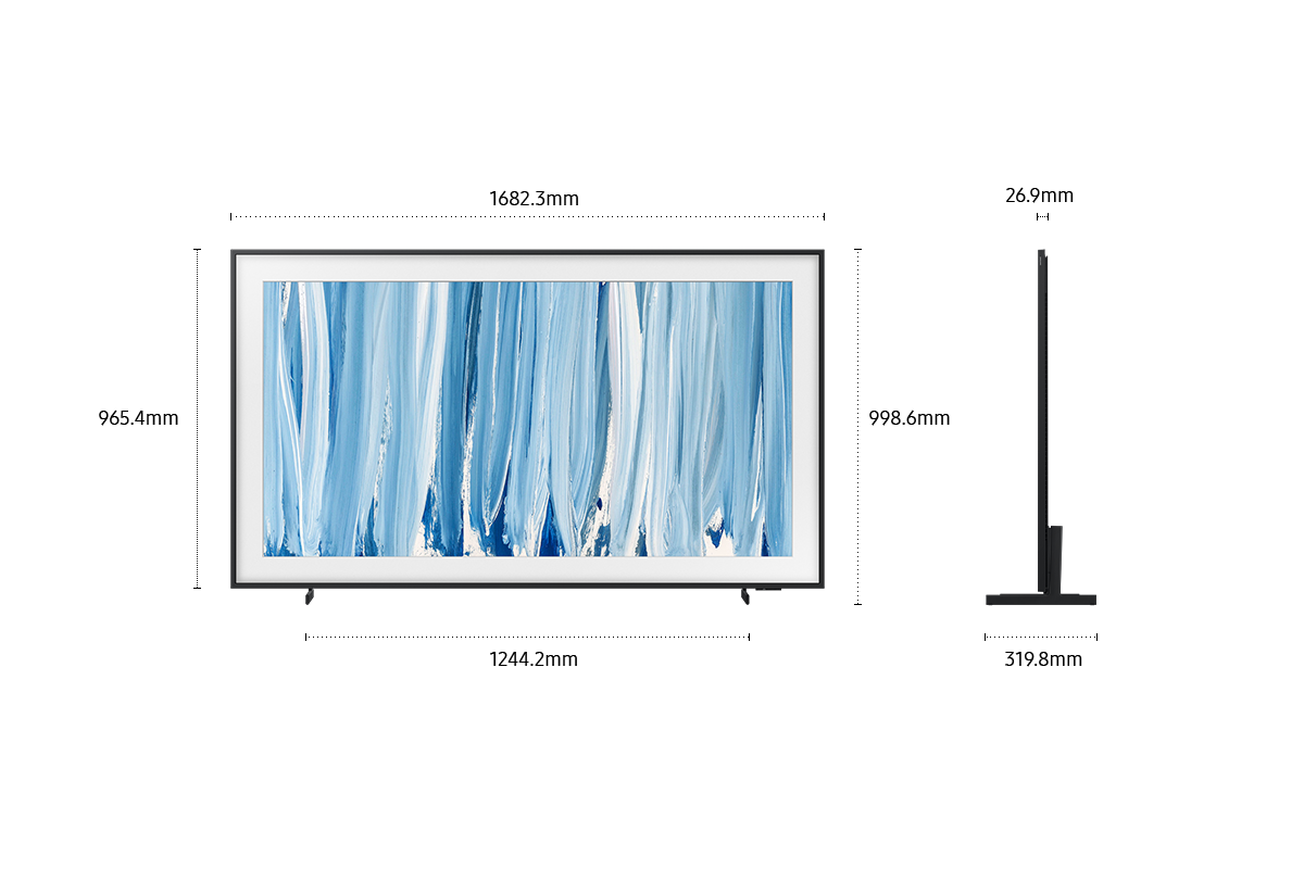 75" The Frame Pro LS03HW 4K Samsung Vision AI Smart TV (2026) Black